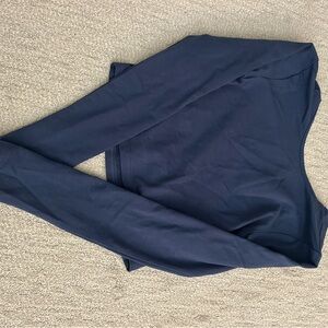 Edikted Navy Backless Long Sleeve Top